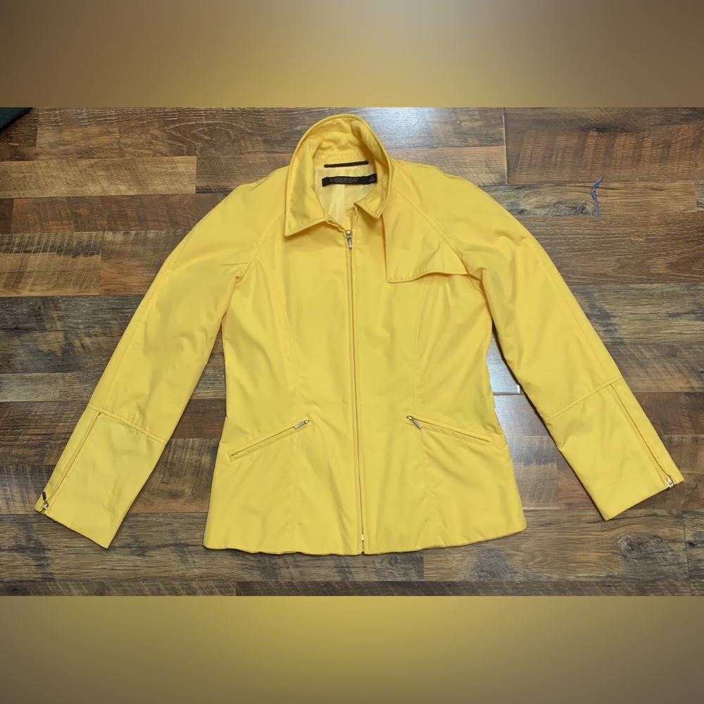 Yellow LONDON FOG women’s collared jacket